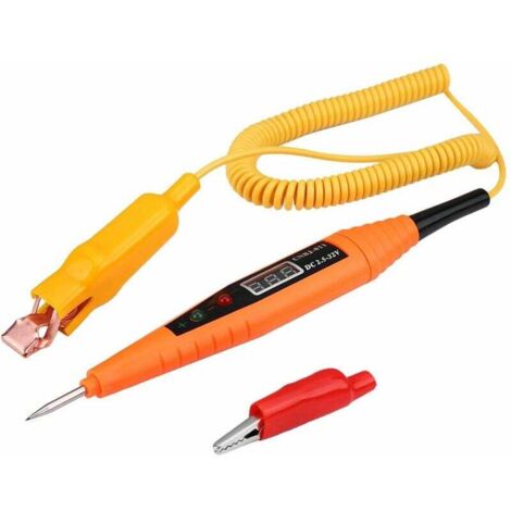 Pour testeur de circuit automobile pour testeur fusible voiture pour test light testeur de circuit de voiture,2.5-32V voiture testeur de circuit numérique, outil de diagnostic électrique (1/5)