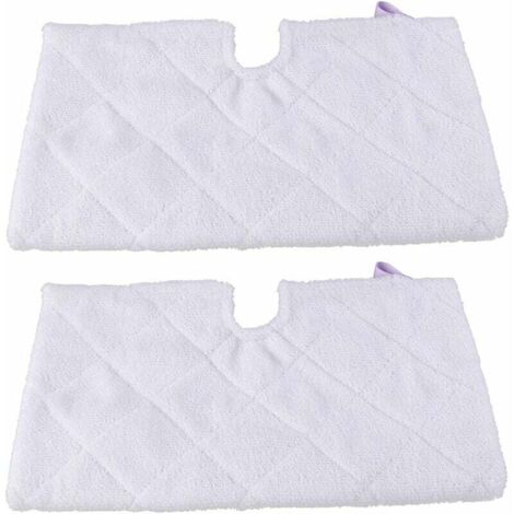 utilisé pour shark S3901Tampon De Rechange pour Vadrouille À Vapeur en Microfibre, Accessoires De Nettoyage S3550,S3501,S3601,S3901,Blanc/2X Coussins Vapeur (1/5)