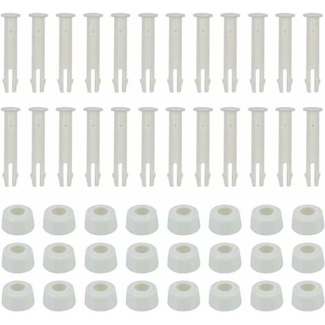 Lot de 24 broches pour piscine - 6 cm - Avec capuchon - Accessoires pour piscine (1/5)