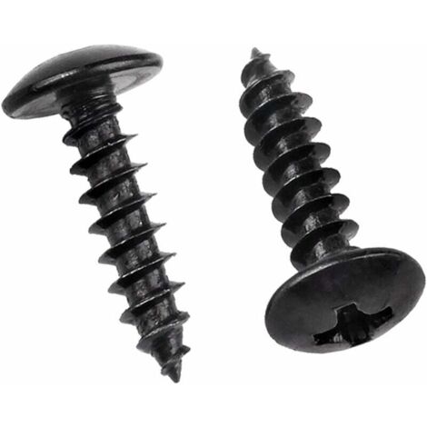 M3 x 6mm 50 Pcs Acier inoxydable 304 Tête ronde Vis à bois Cruciformes Tête de Champignon Vis autotaraudeuses (1/5)