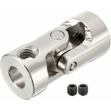 Joint universel 1 pièce 2-10 mm en U d'arbre de direction pour bateau, voiture, accessoires de bricolage, argent (1/5)