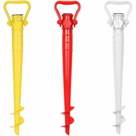 3 Pièces Porte Parapluie De Plage, Ancrage Au Sol pour Parasol, Ancre De Sable De Parapluie De Plage, pour Parasol De Jardin, Mangeoires d'oiseaux, Belvédère, Drapeaux (1/5)