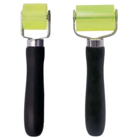 Rouleau de Pression à Main 2 Pièces Presseur en Silicone Rouleau Outil de Réparation Pour Rouleau de Bruit Rouleau de Compactage pour Papier Peint (1/5)