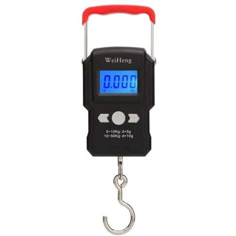Balance A Crochet Suspendue, Double Precision Pese Bagage, Retroeclairage De L'Ecran Lcd Pese Valise , 50Kg / 5G-Keyoung, (1/5)