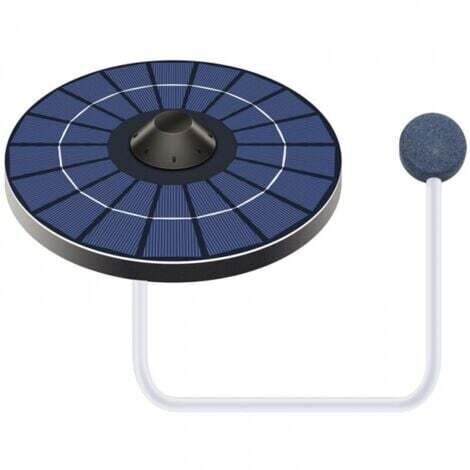 Pompe A Oxygene Solaire Pour Bassin Avec Tuyau D'Air Et Pierre A Bulles Aerateur De Bassin A Poissons Oxygenateur Pour Fontaine De Bain D'Oiseaux Petit Bassin