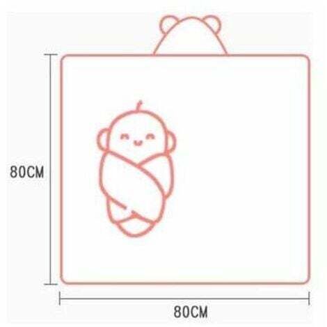 Cape De Bain Bébé à Capuche Lapin - Serviette Sortie De Bain Coton Éponge 100% Naturel