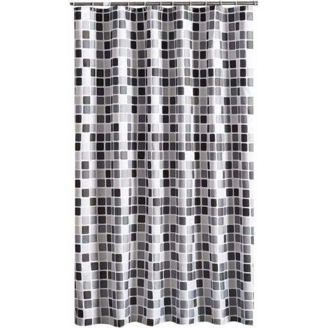 Sanilo Rideau de Douche, Large Choix de Beaux Rideaux de Bain, Haute qualité, 12 Anneaux Inclus, Imperméable, Effet Anti-moisissures (Rustique