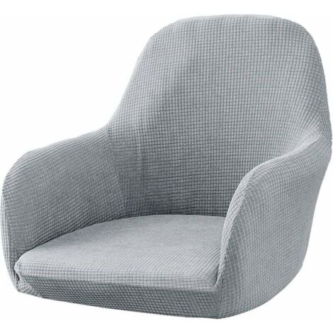Housse de chaise extensible pour salle à manger, bureau (gris) (1/5)