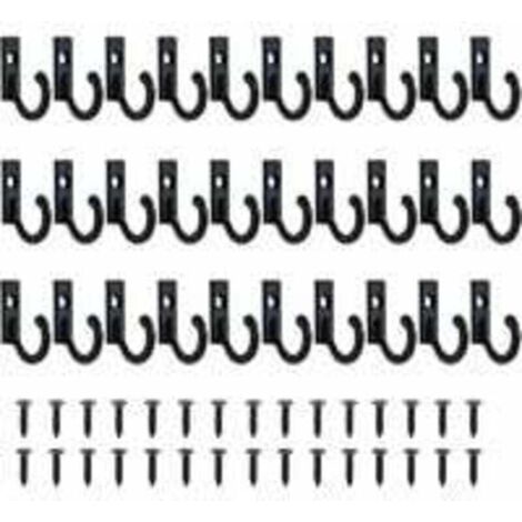 Lot de 30 Petits Crochets Vintage Support Mural pour Porte-clés à Crochets Suspendue Crochets Bijoux Crochets À Clé Pour Vêtements Crochet Patère Avec Vis Patère Porte Manteau pour Mural Salle de Bain (1/5)