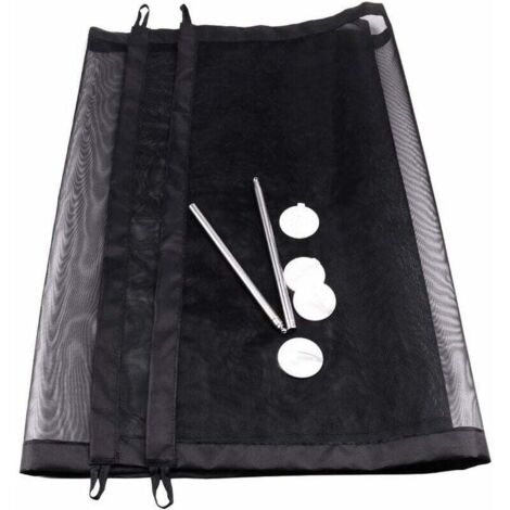 Barrière Sécurité Enfant Barriere Extensible pour Chien Barriere de Securite Retractable Filet Securite Escalier pour Chiens, Chats, Bébés, Animaux Domestiques, Noir (110x72cm)