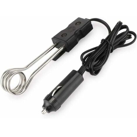 SNQ – Thermoplongeur électrique 12V/24V – Puissance 120W-140W – Anti-corrosion – Pour camping et trajets sans conducteur