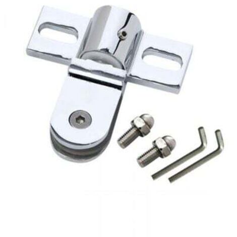 1 pcs accessoires pour salle de douche porte en verre charnière pivotante en haut et en bas