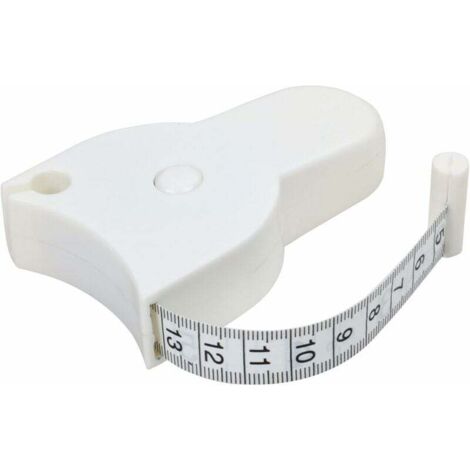 Blanc - 1 ruban à mesurer pour mesurer le tour de taille, pratique pour les régimes amaigrissants (1/5)