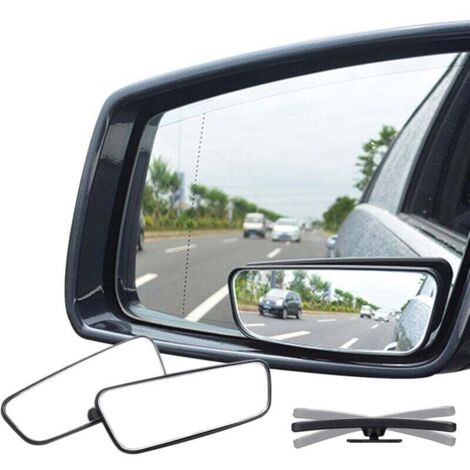 Miroir d'angle mort rectangulaire, verre HD à 360 degrés et boîtier en ABS miroir convexe grand angle pour General Motors (lot de 2) (1/5)