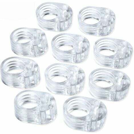 10 pièces pare-chocs de poignée de porte en PVC - Butée de poignée de porte transparente - Protecteurs muraux pour butée de porte (1/4)
