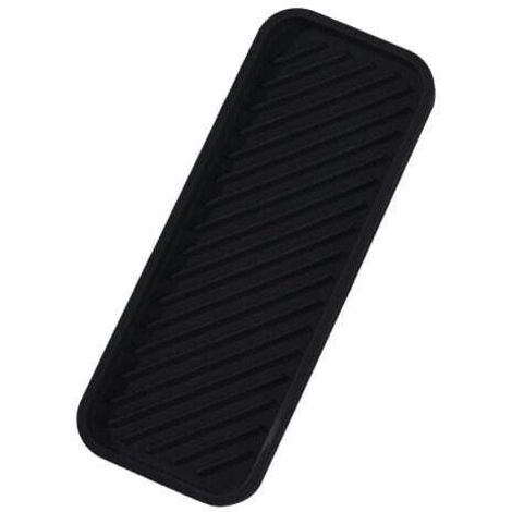 1 pc (Noir) Porte éponge Silicone,Organisateur d'évier en Silicone Porte Savon Antidérapant Plateau d'organisation de la Cuisine pour Savons, éponges, Brosses (1/5)