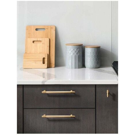 Lot De 10 Poignées De Placard En Bois 96 Mm - Bricolage