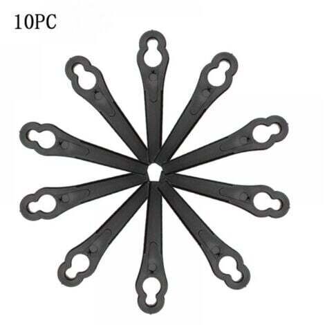 Lames de Rechange pour Coupe-Bordure, 10 Pcs Lames Coupe Bordure, Lame Tondeuse à Gazon Univers, Remplacement des Lames de d'Herbe (1/4)