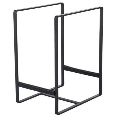 Noir(L) 2 Pièces Égouttoir à Vaisselle Multifonction Support à Assiette Métal Range Couvercle avec Poignée Portable Egoutoire Vaisselle Cuisine pour Assiettes Casseroles Couvercles (1/5)