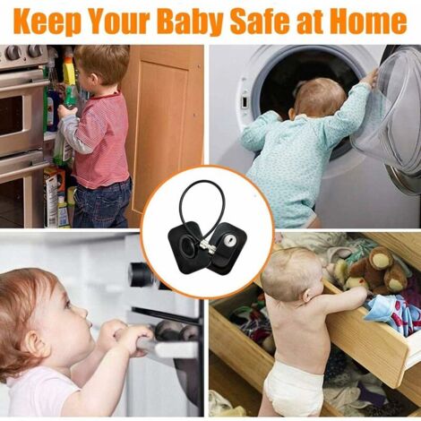 Securité Fenetre Serrure D'armoire,B--Verrou De Sécurité Pour Enfants, Verrouillage De Sécurité Pour Bébés Serrure Tiroir Securité Fenetre Serrure D'armoire,B--Verrou De Sécurité Pour Enfants, Verrouillage De Sécurité Pour Bébés Serrure Tiroir
