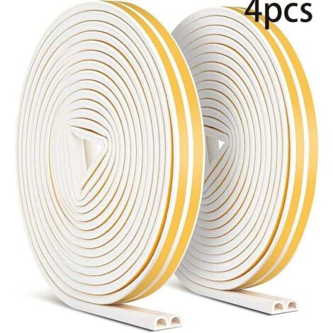 24m Bande de Joint, Auto-adhésif Anticollision Joint de Porte, Joint d'étanchéité de Porte et Fenêtre pour Anti-intempéries/isolation acoustique - 9mm6mm (1/5)