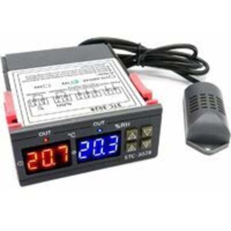 STC-3028 Numérique Température Humidité Contrôleur 110-220 V Thermostat Humidificateur avec Sonde de Capteur D'humidité Capteur pour Chauffe-Eau Réfrigérateur