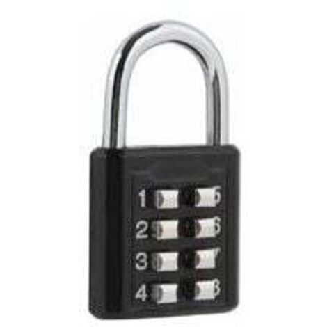 8-digit Cadenas à Combinaison Antivol Serrure Combinée en Alliage de Zinc pour Bagages, Armoire, Portail en fer, Casier, etc (1/5)