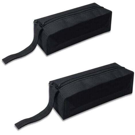 Lot de 2 petites pochettes à outils, 25 X 8,5 X 7 cm pochette de rangement portable multifonctionnelle en polyester 600D avec sangle de suspension et fermeture à glissière (1/4)