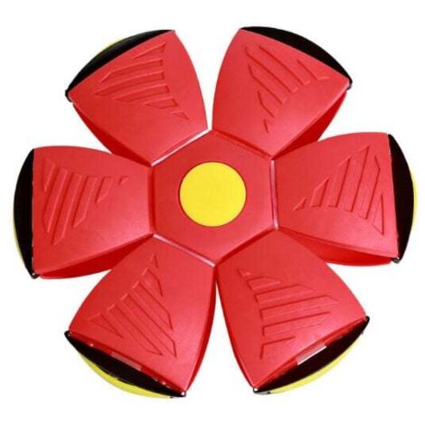 rouge Jouet pour animal de compagnie Frisbee Ball, jouet pour chien, jouet pour chien, jouet pour chien, balle de frisbee pour chiens et enfants, lancer et jouer (balle verte à six lumières)