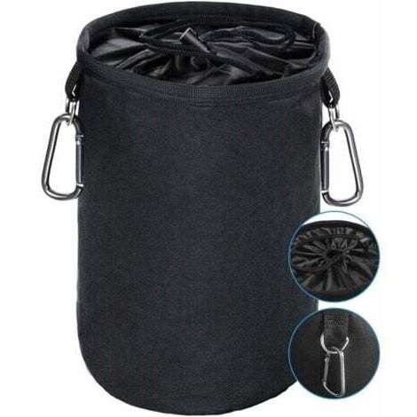 Sac à pinces à linge étanche grand format muni de deux crochets de support - Pour maintenir propres et ranger vos pinces à linges à l\\u2019intérieur et à l\\u2019extérieur (1/4)