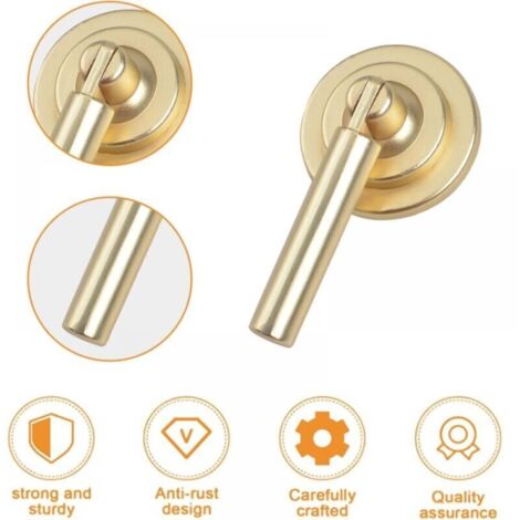 Lot De 6 Poignées D'armoire En Alliage De Zinc, Longues