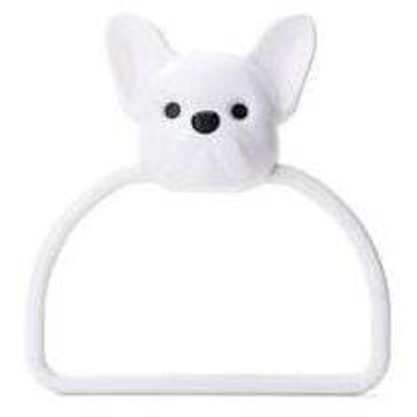 chiot 1PC ABS dessin animé animaux porte-serviettes mural salle de bain toilette enfant suspendu porte-serviette cintre maison cuisine porte-serviettes anneau (1/5)