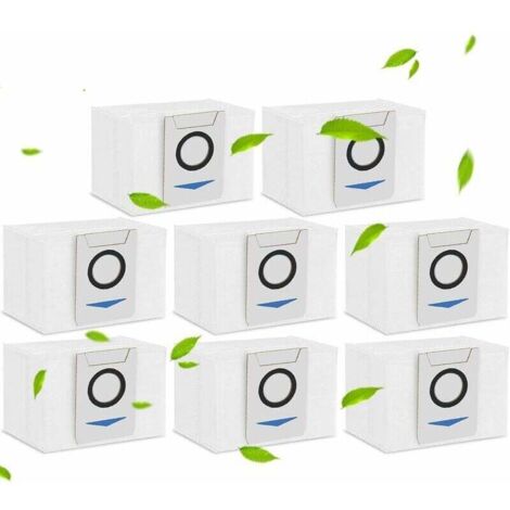 Lot de 8 sacs pour Ecovacs Deebot X1 Omni grande capacit de 3L pices de