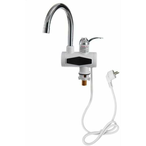 CCYKXA Mitigeur de lavabo mitigeur de cuisine chauffe-eau électrique instantanée LED affiche EU Prise (1/5)