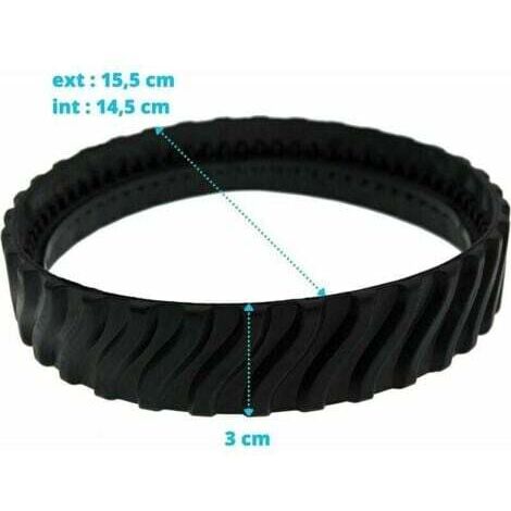 2 chenilles adaptables pour pneus Zodiac MX6 MX8 MX9, Baracuda Robot Nettoyeur de Piscine R0526100 (1/4)