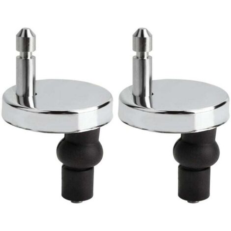 Lot de 2 Fixation Abattant WC Universs Abattant de Toilettes à Charnière Couvercle de Toilettes Abattant Fixations Abattant de Toilettes Remplacement Fixation pour Siège de WC Abattant WC Fix (1/5)