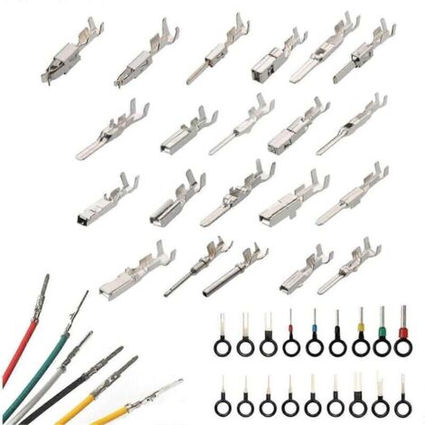 SNQ – Kit de 340 bornes à broches pour faisceau de câbles – Tailles 1/1.5/1.8/2.2/2.8/3.5mm – Connexion fiable pour systèmes électriques automobiles - 340Pcs