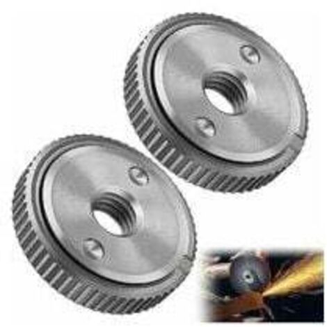 2 PièCes L'éCrou De Serrage Rapide Convient à Toutes Les Meuleuses Angulaires Avec Filetagem 14,Meuleuse D'Angle Angulaires Accessoires Disque A Tronconner Le Bois (1/3)