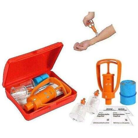 Kit d'extraction de venin de survivant en plein air , trousse de premiers secours sûre (1/2)