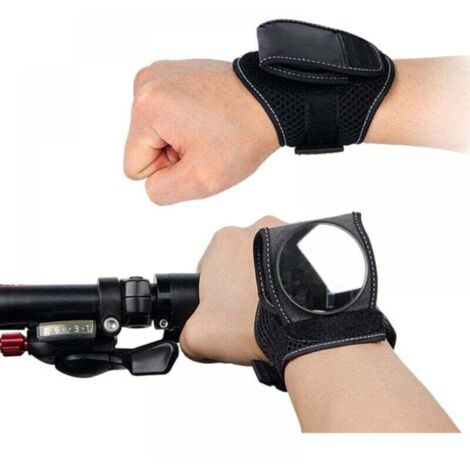 Lot de 2 Vélo Rétroviseurs Vélo Rétroviseur Réflecteur Bracelet Poignet Miroir pour Sécurité Moto Vélo Équitation (1/5)
