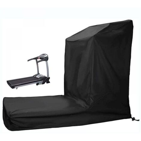 Noir(20694170cm)Housse de Protection étanche à la poussière pour Tapis de Course à Pied avec Fermeture éclair - Tissu Oxford - pour l'extérieur et l'intérieur (1/5)