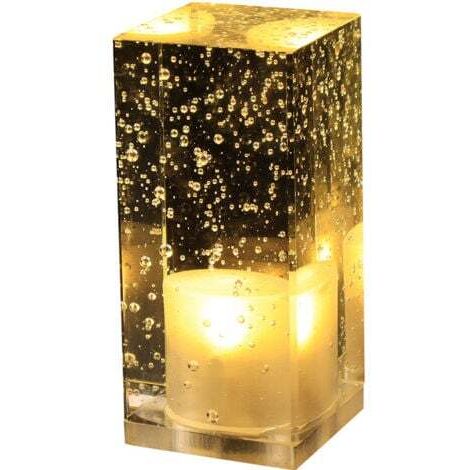 Lampe de bureau de bar, lampe en cristal rechargeable à LED, ambiance KTV de restaurant créative et personnalisée, lampe de chevet, petite veilleuse, lampe de table décorative (1/3)
