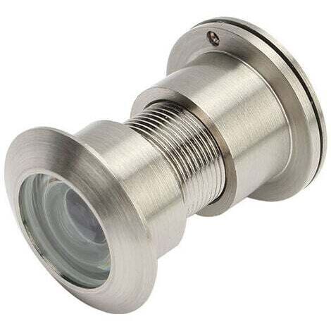 Judas grand angle, judas de porte, corps en laiton massif et lentille en verre HD grand angle, angle de vision de 220 degrés, trou de perçage 16/28 mm