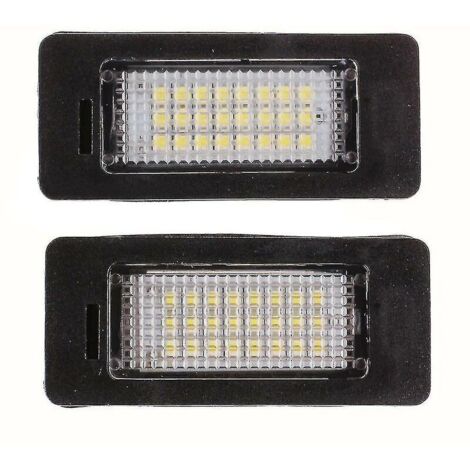 2 pièces/ensemble coffre de voiture plaque d'immatriculation Led lumières 24 Led lampe pour Bmw E39 E60 E90 X