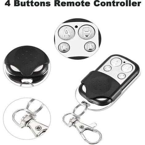 Lot de 3 télécommandes universelles pour portail automatique, fréquence 433,92 Mhz, code fixe, 4 boutons pour contrôler jusqu'à 4 portes (1/4)