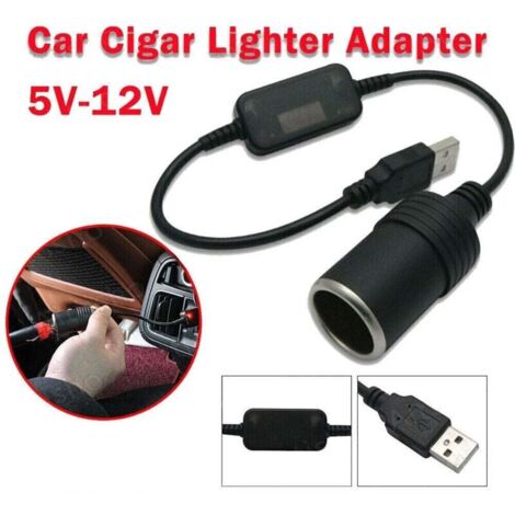 5V USB C Mle vers 12V Voiture Allume-cigare Femelle Convertisseur D'adaptateur D'alimentation, Adaptateur USB vers 12V DC pour Enregistreur de Conduite de Voiture Chargeur de Voiture lectroniq (1/5)