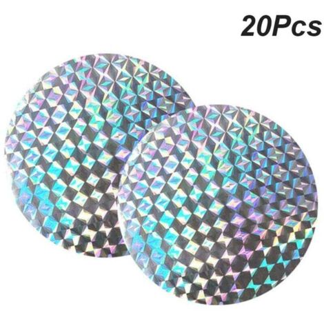 20PCS Réflecteurs Anti-Oiseaux Réflecteurs de Protection pour éloigner Tous Les Oiseaux comme Les Pics, Les Pigeons, Les Canards