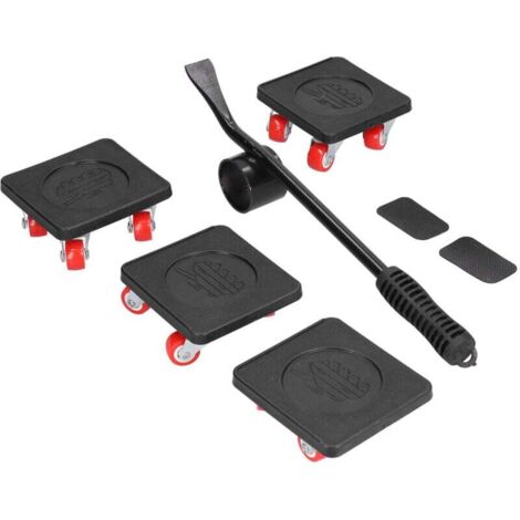 Kit de Déménageur et de Levage de Meubles, Patins à Roulettes pour Meubles avec Roue Rotative à 360 Degrés, Deplace Meuble Lourd sans Effort, Charge de 800kg Outil de Déplacement de Meubles (1/5)