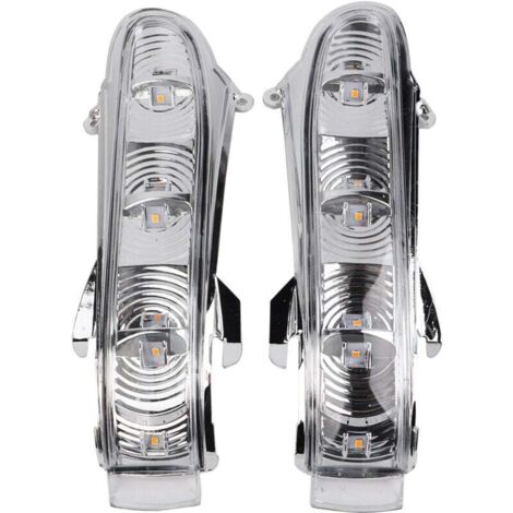 Paire de rétroviseurs latéraux clignotants lumière LED lentille transparente pour Mercedes Benz W215 CL215 W220 99-03 (1/5)