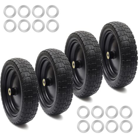 4PCS Roue de camion, pneus en caoutchouc plein résistant aux perforations, 13 pouces, jusqu'à 120 kg (1/5)